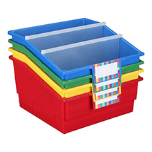 Library Bins With Dividers