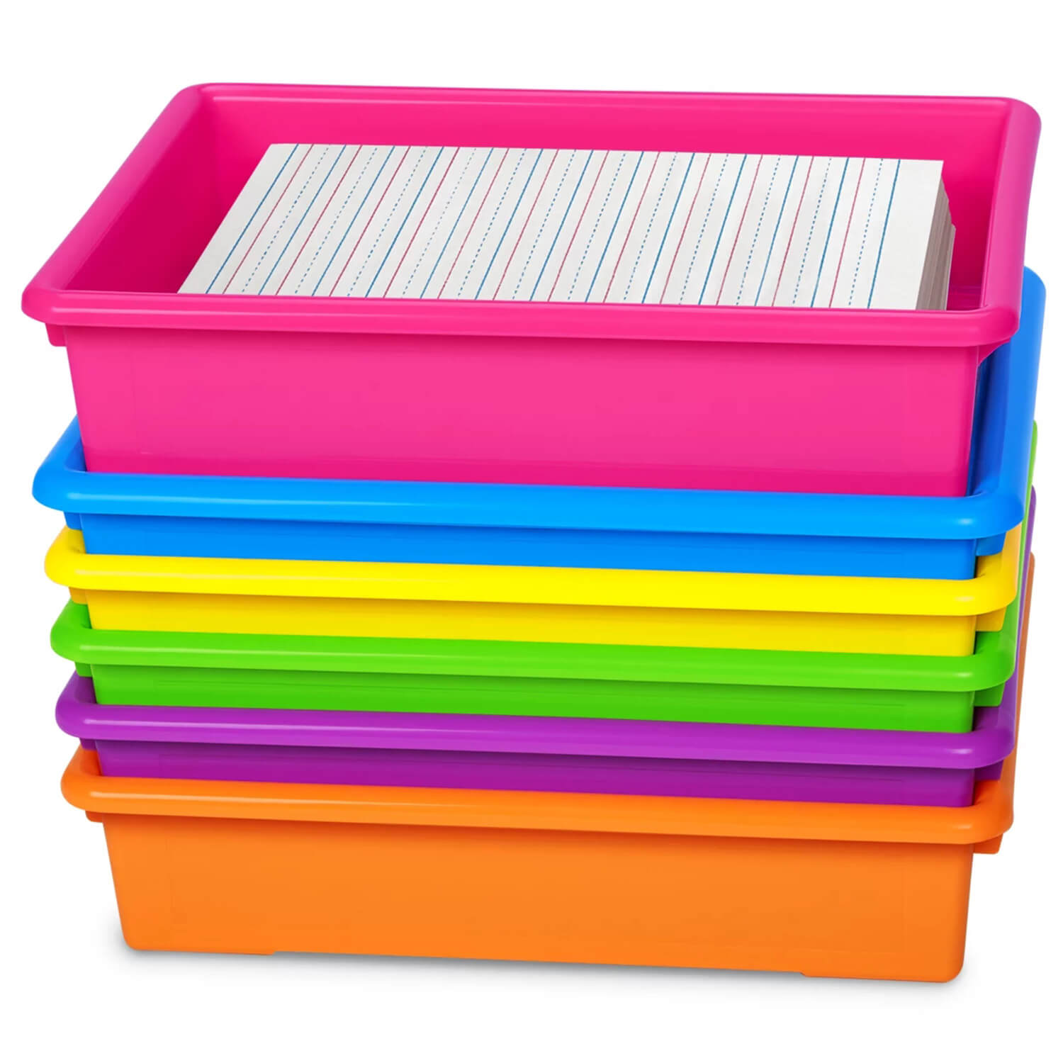 W16828002 Neon Heavy-Duty Paper Trays