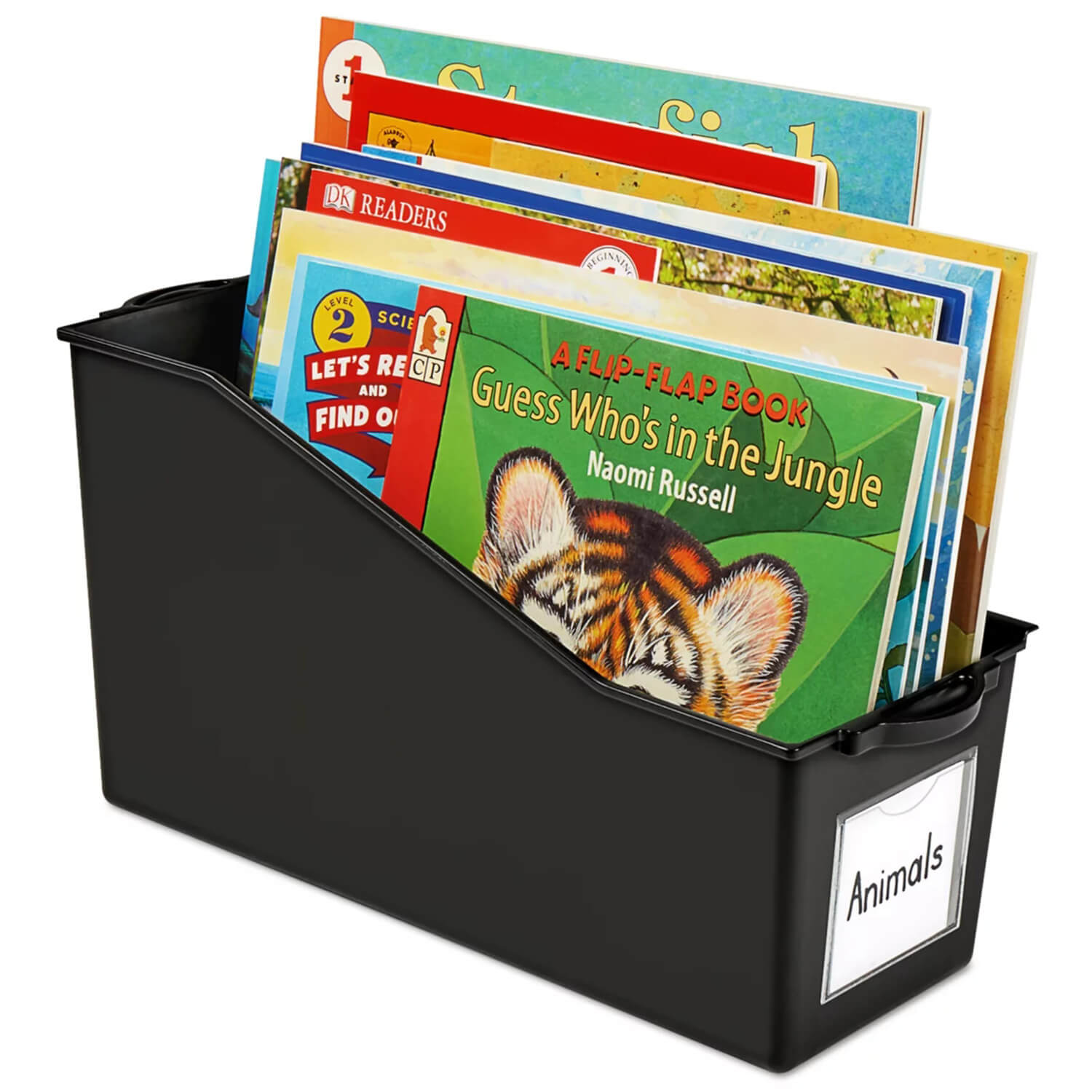 W17528740 Black Connect & Store Book Bins