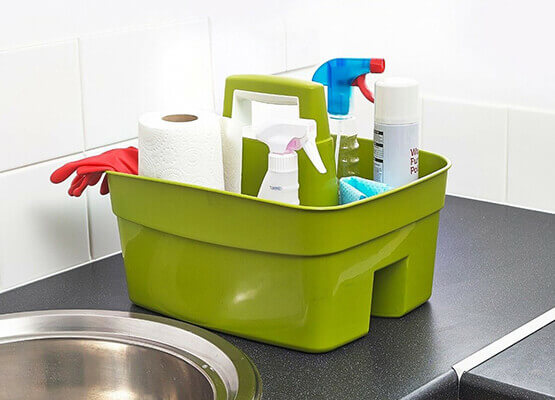 High Grade Plastic Kitchen Bath Caddy Cleaning Handy Tool Utility Storage Tidy 