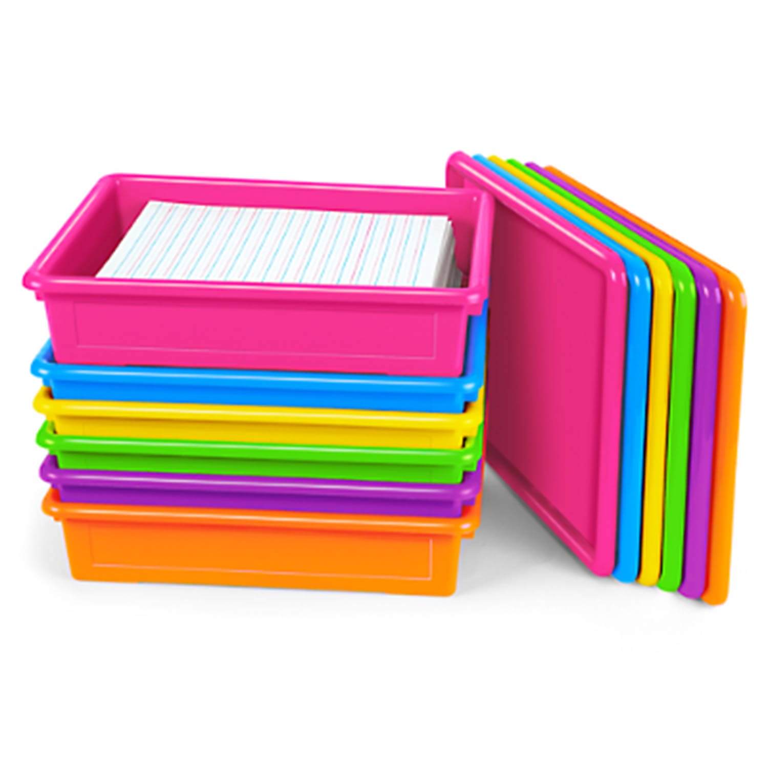 W18373193 Neon Heavy-Duty Paper Tray with Lid