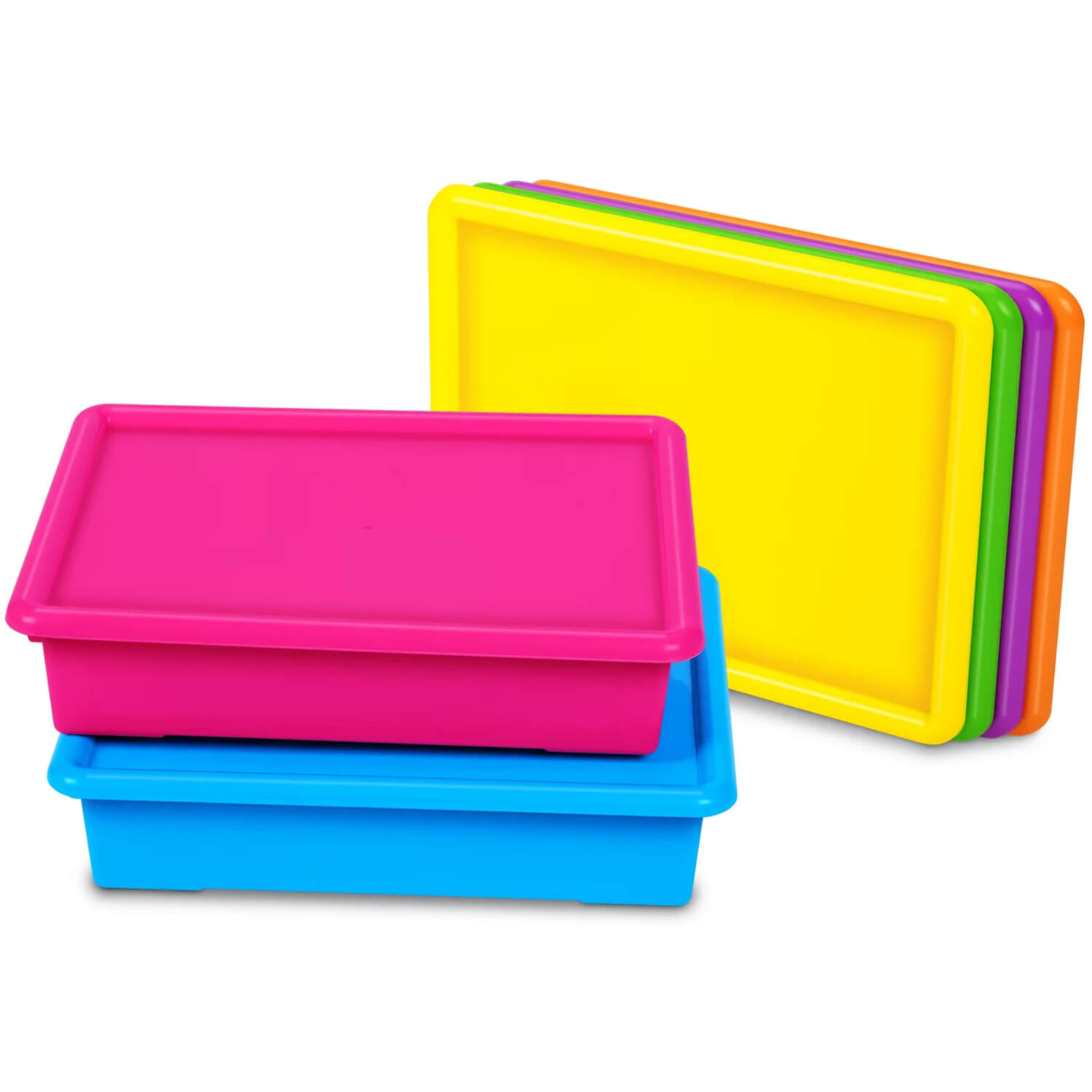 W18373193 Neon Heavy-Duty Paper Tray with Lid