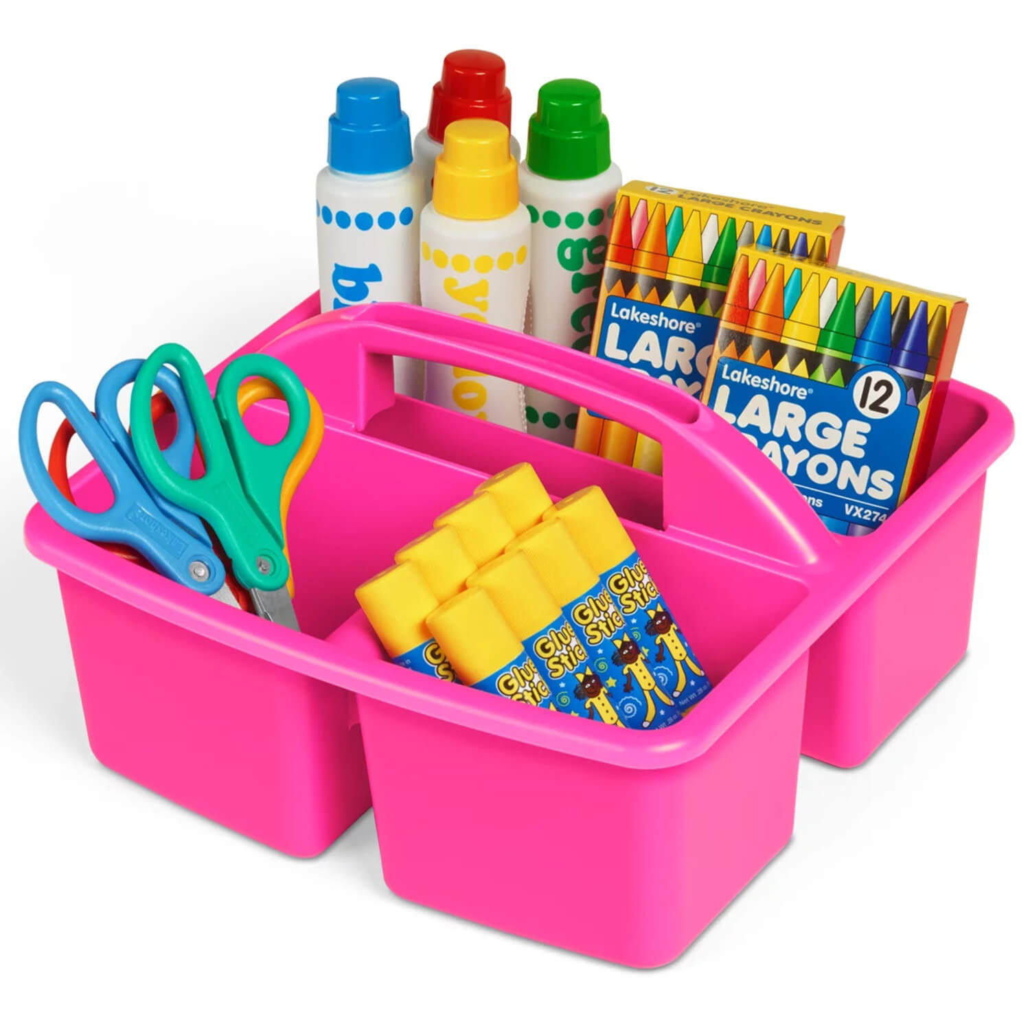 W17221305 Neon Durable Classroom Supply Caddies