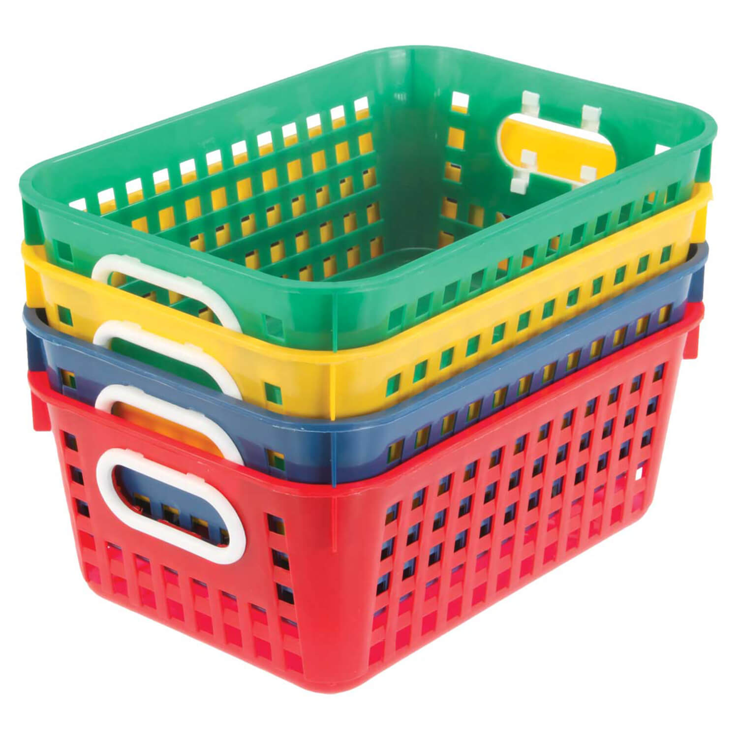 W16485224 Classroom Storage Tall Baskets With Handles - 6 Pc.