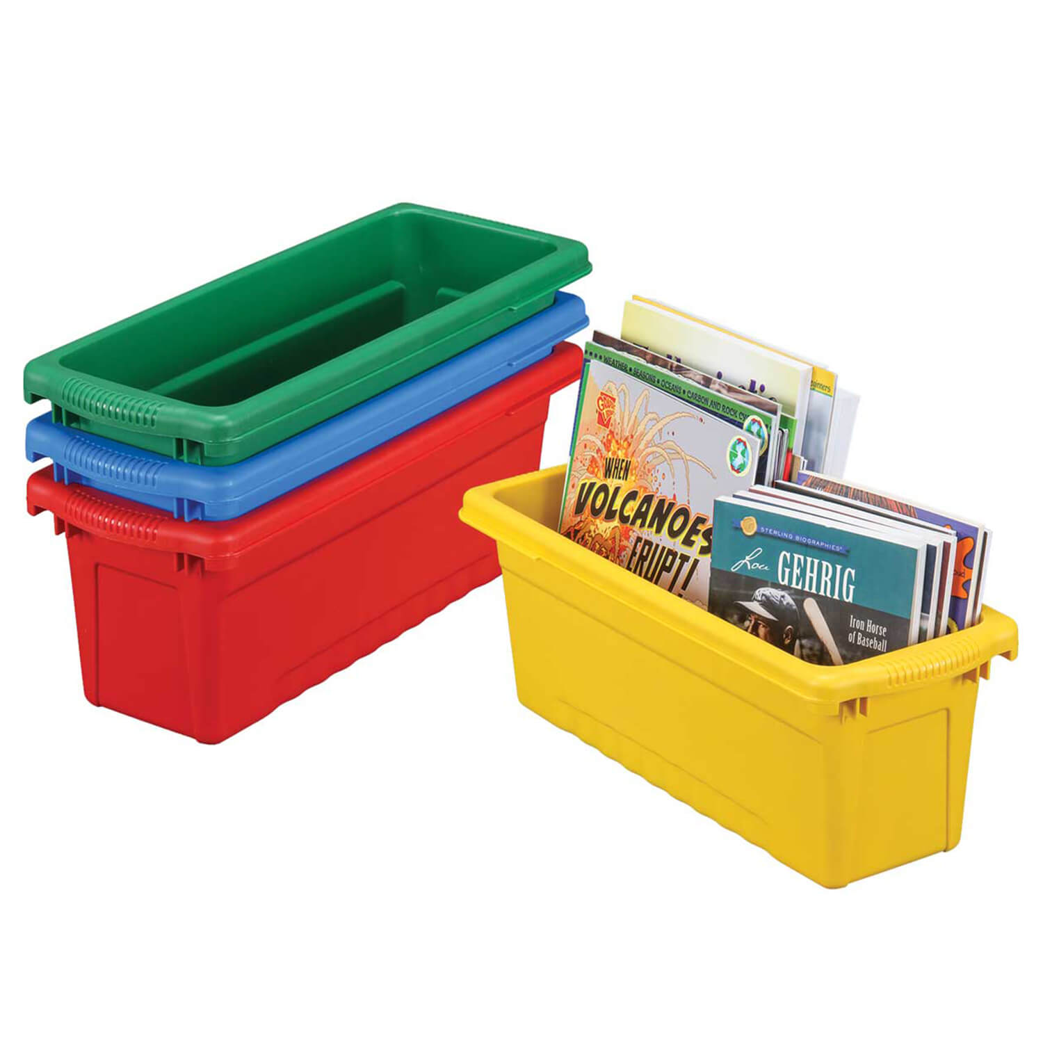 W17705810 Small Sturdy Tubs, 4 Colors - 8 tubs