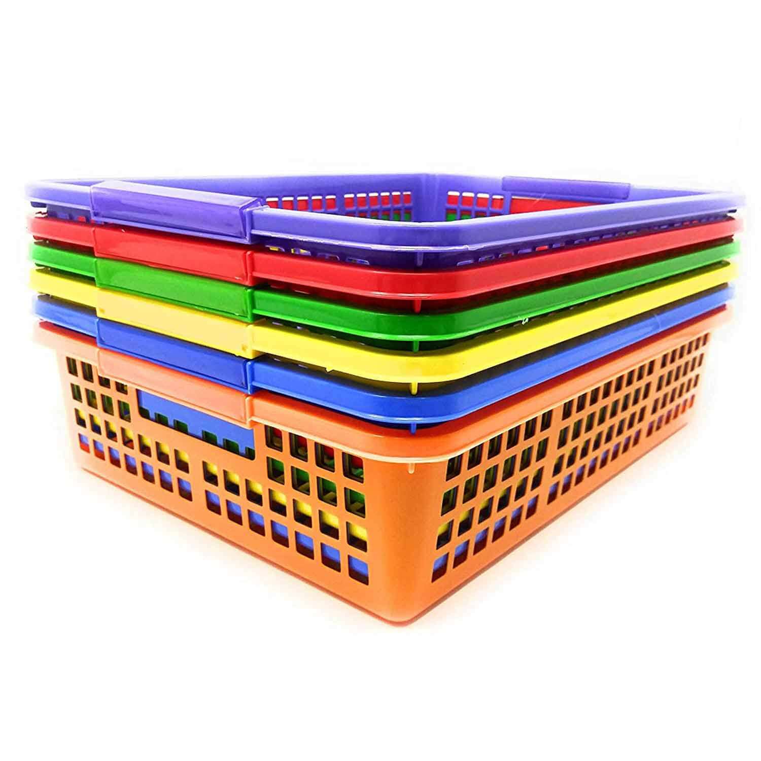 W16596217 Classroom Storage Baskets with Handles - 6 Pc.